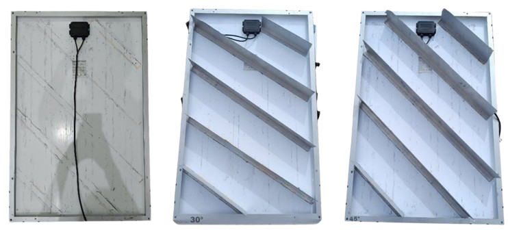 Pengaruh sudut sirip pendingin aluminium terhadap penurunan suhu kerja dan efisiensi panel surya.