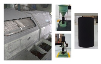Utilization of greensand dust as a substitute for bentonite to increase the strength of sand molds and reduce casting waste.